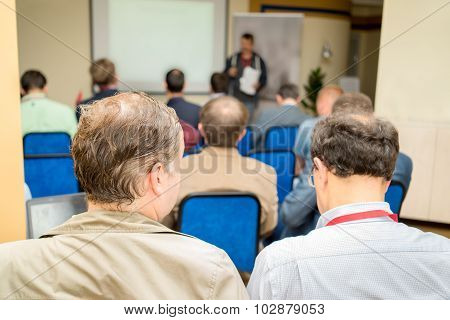 People Sitting Rear At The Business Conference