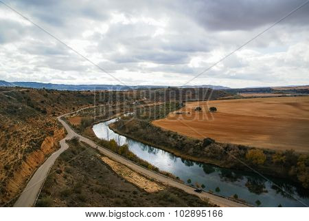 Scenic Landscape, Castilla La Mancha, Spain