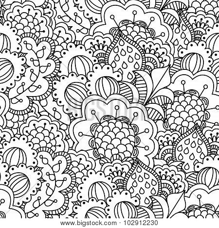 Seamless black and white background.