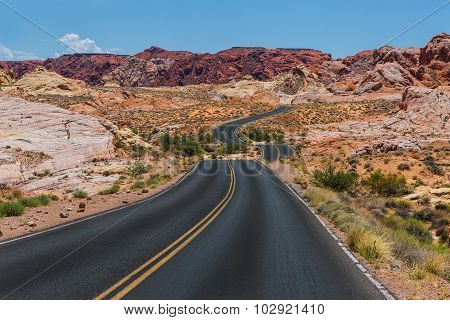 Valley of fire panoramic road