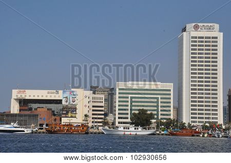 Dubai Creek in Dubai, UAE