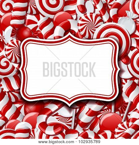 Frame labels on sweet background