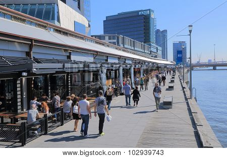 Melbourne waterfront cityscape Australia