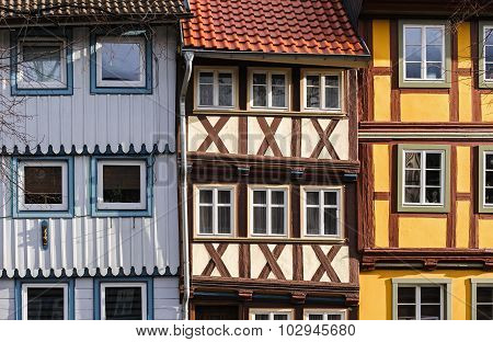 Houses In The Town Of Wernigerode, Germany