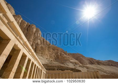 The temple of Hatshepsut near Luxor in Egypt