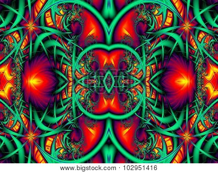 Fabulous Colorful Abstract Background. Artwork For Creative Design, Art And Entertainment. Computer