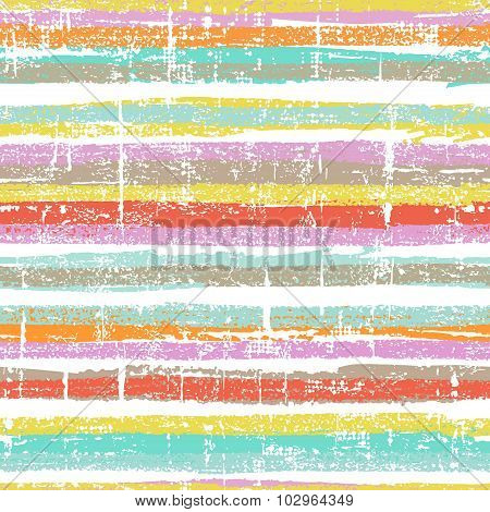 Hand Drawn Striped Seamless Pattern