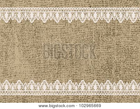 lace and sacking