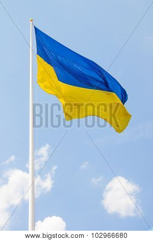 The flag of Ukraine