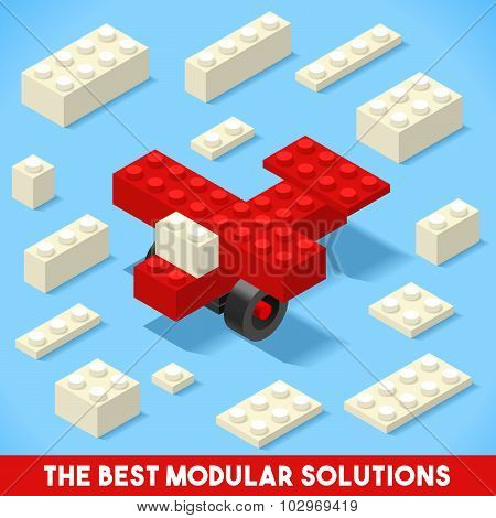 Toy Block Plane Games Isometric