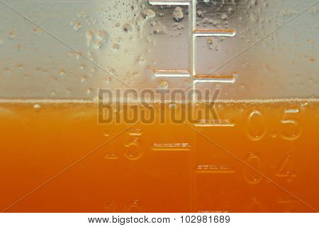 Fresh Orange Juice In The Jug Measure