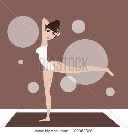 Woman doing yoga