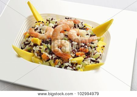 White And Red Rice Salad