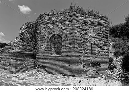 Zajecar Serbia - July 09 2017: The historical archaeological site of Felix Romuliana from the Roman Empire