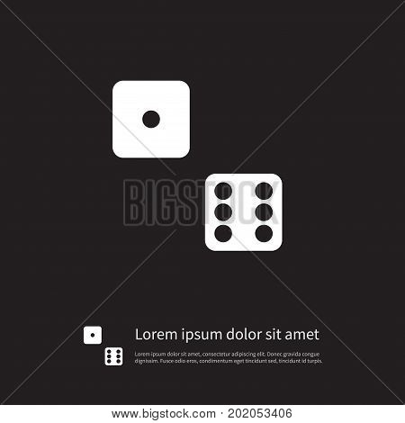 Die Vector Element Can Be Used For Die, Dice, Luck Design Concept.  Isolated Dice Icon.