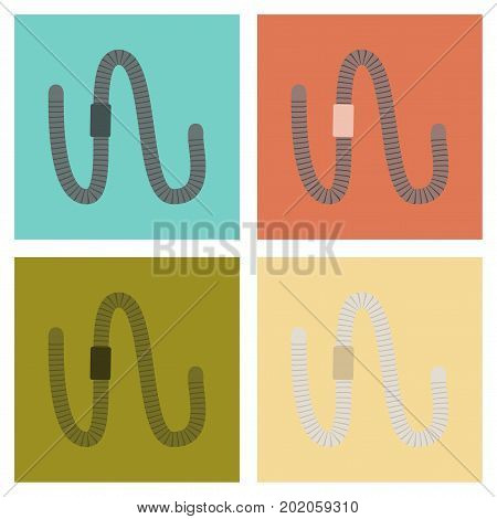 assembly of flat Illustrations fauna rain worm