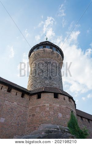 Tower Of The Castle Of Nuremberg In The Afternoon Sun