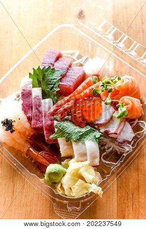 Sashimi Matsu for Carry out with ginger and wasabi