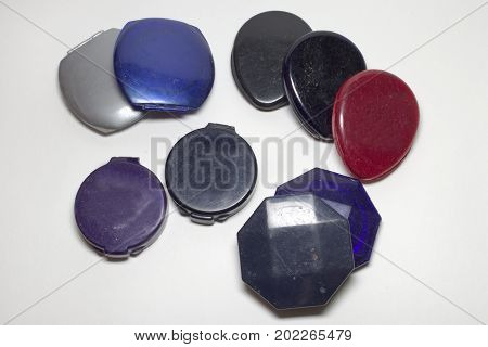 Set Of Powder Cases Different Base Form