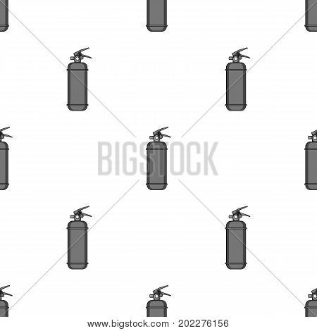 Fire extinguisher powder.Car single icon in monochrome style vector symbol stock illustration .