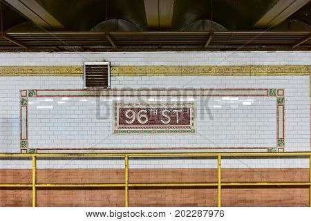 96Th Street Subway Station - Nyc