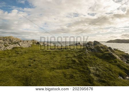 beautiful and dramatic coastline of Anglesey island in North Wales