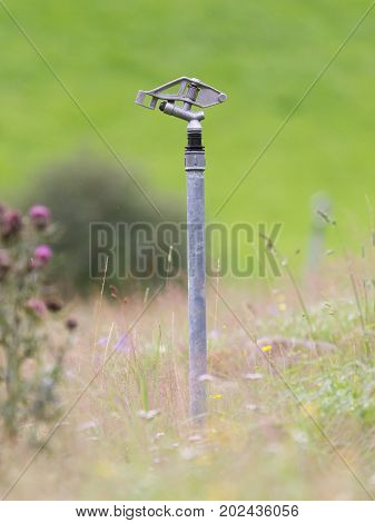 Sprinkler System In The Austrian Alps