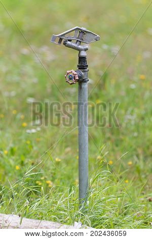 Sprinkler System In The Austrian Alps