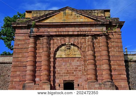 Neuf Brisach France - July 23 2016 : The Fortification In Summer