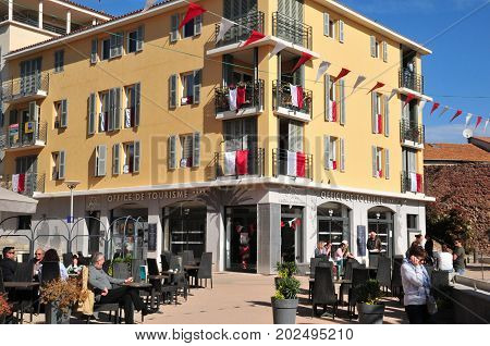 Frejus; France - April 16 2016 : The Tourisme Office