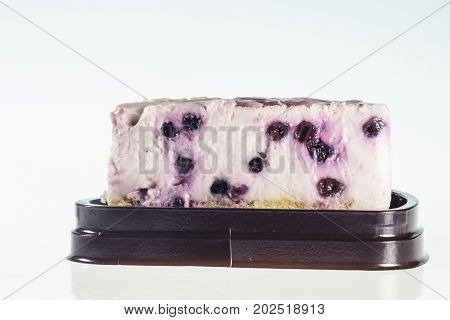 Blubbery Chess Cake Isolate On White Background