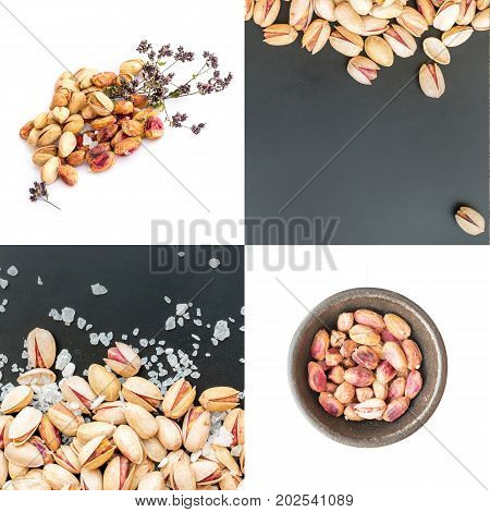 Inshell Pistachios And Peeled Pistachios