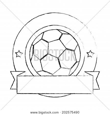 football ball emblem icon vector illustration graphic design