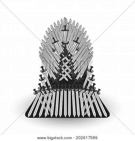 Iron Throne For Computer Games Design