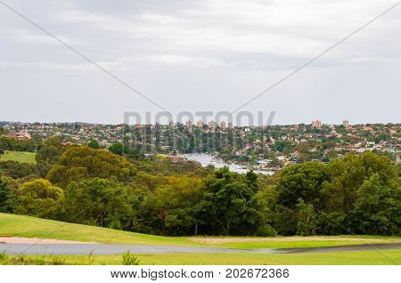 Cityscape Of North Sydney Suburbs And Lavender Bay