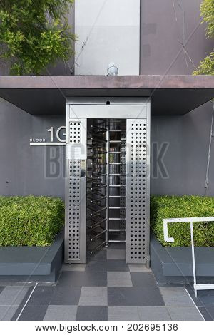 Rooftop Door Of The Pinnacle Duxton