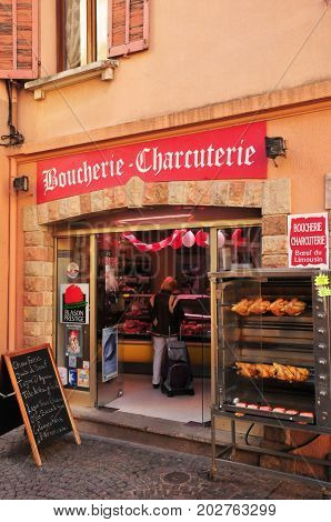 Frejus; France - april 16 2016 : the picturesque city in spring