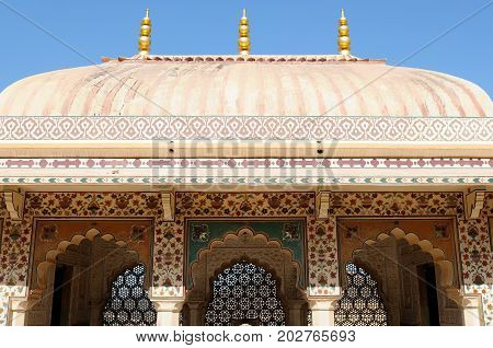Beautifoul Amber Fort near Jaipur city in India. Rajasthan