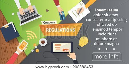 Human Resources design over. career development briefing flat illustration isolated