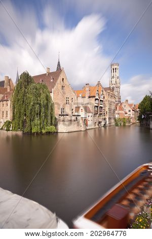 Rozenhoedkaai In Bruges Long Exposure
