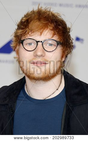 Ed Sheeran at the 2017 MTV Video Music Awards held at the Forum in Inglewood, USA on August 27, 2017.