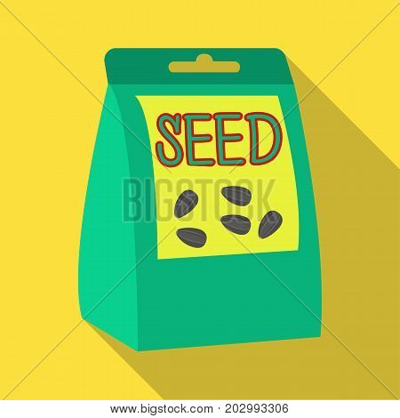 Seeds, single icon in flat style.Seeds, vector symbol stock illustration .