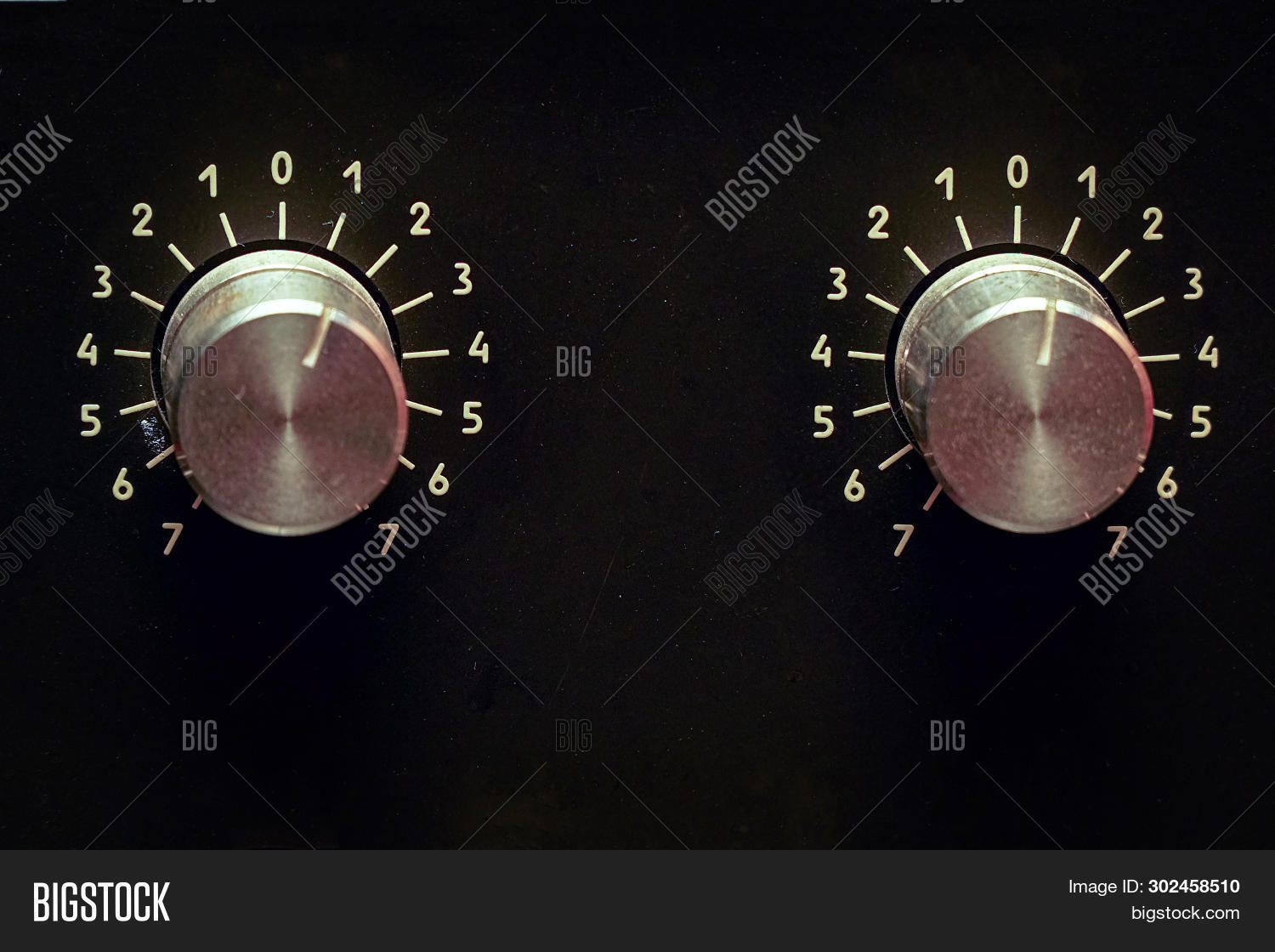 Round Volume Knobs Old Image & Photo (Free Trial) Bigstock
