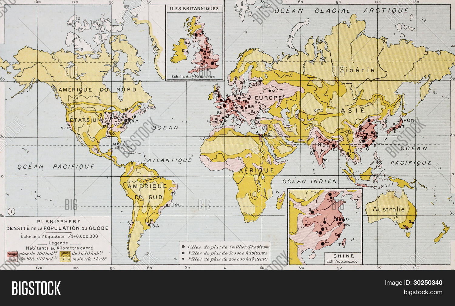 Population Atlas: Map Of The World Showing Population 0DE