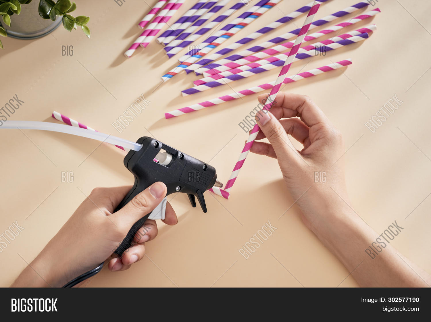 Glue Gun Woman's Hand Image & Photo (Free Trial) Bigstock
