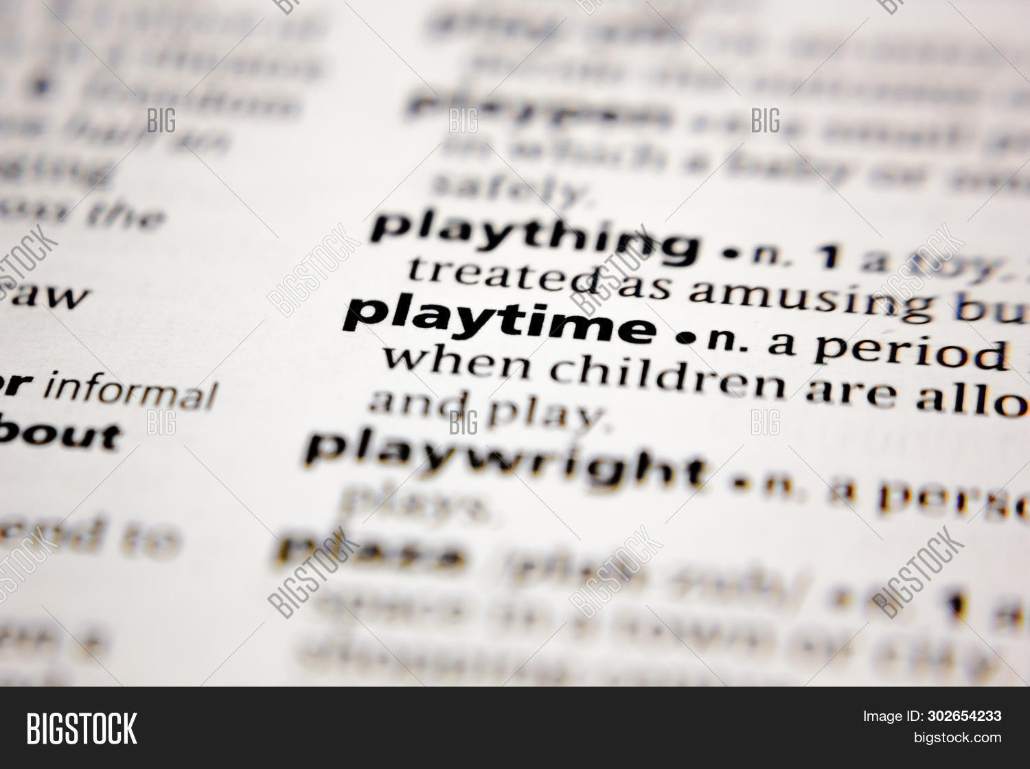 Word Phrase Playtime Image Photo Free Trial Bigstock