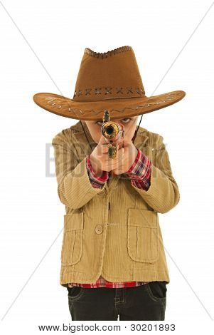 Trochę Cowboy ogień z broni