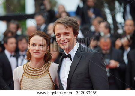 Valerie Pachner and August Diehl attend the screening of 