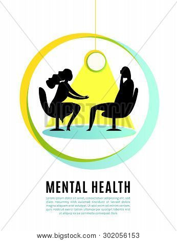 Psychologist, Psychotherapist Creative Concept Useful For Website, Brochure, Print Design. Editable 