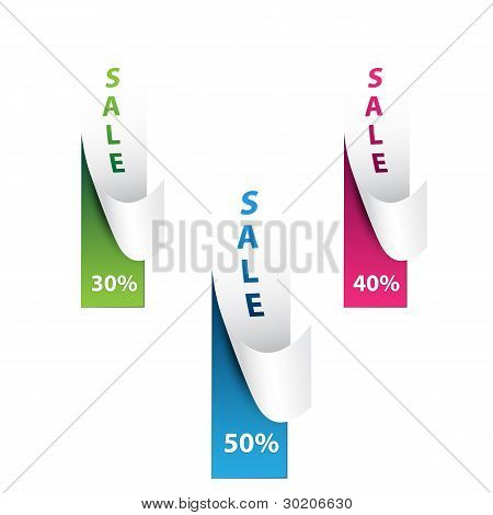 Etiqueta de porcentagens de venda de 50 %